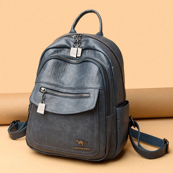Women's Soft Leather Backpack - Premium  from CUTIEJONZ  - Just $33.59! Shop now at CUTIEJONZ 