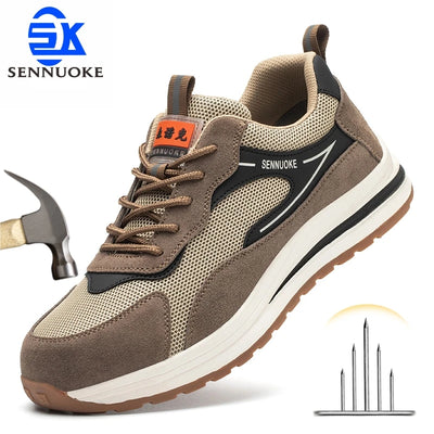 Men Sneakers Steel Toes - Premium  from sennuoke Safety Shoes Store Official Store - Just $51.25! Shop now at CUTIEJONZ 