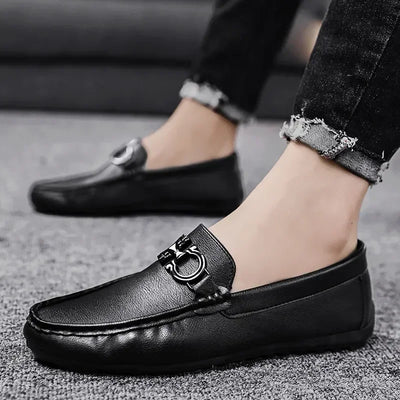 Men Leather  Loafers - Premium  from ETMK Store - Just $37.88! Shop now at CUTIEJONZ 