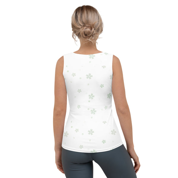 WOMEN'S CUT & SEW TANK TOP - WHITE GREEN - Premium  from CUTIEJONZ  - Just $29.00! Shop now at CUTIEJONZ 